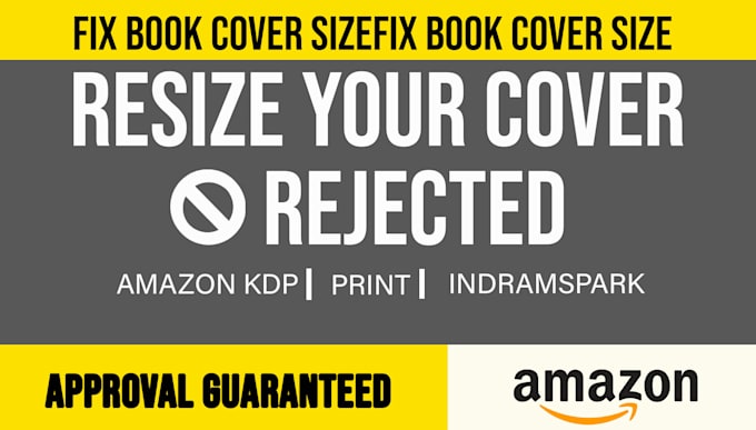 fix format or resize book cover for amazon kdp and ingram spark