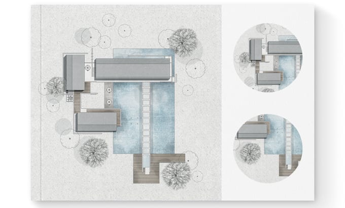 render site and urban plan using photoshop