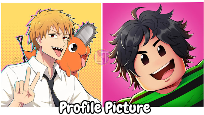 draw a cartoon profile picture avatar for youtube or twitch