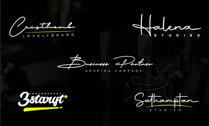 design photography watermark or signature logo
