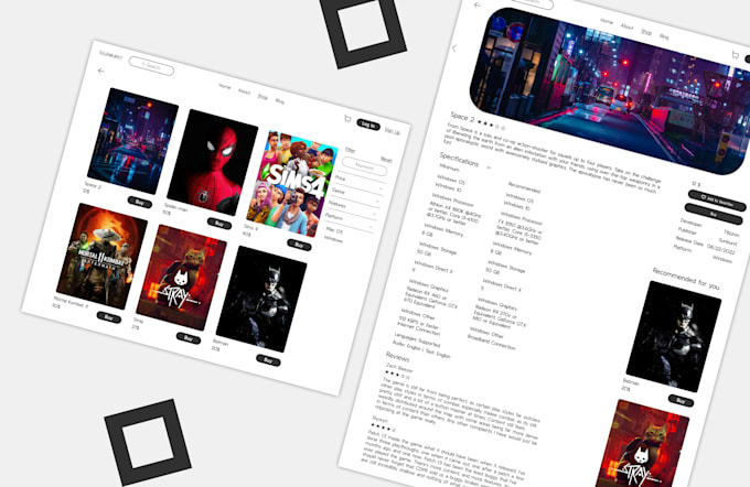 create a UI UX design for your website
