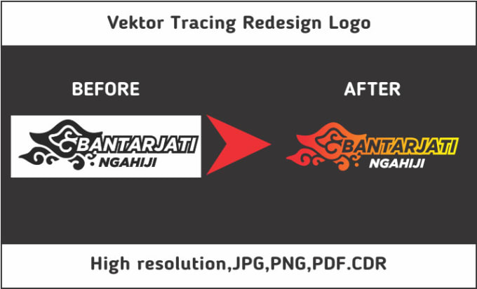 redesign, modify, vectorize, edit, and fix your logo
