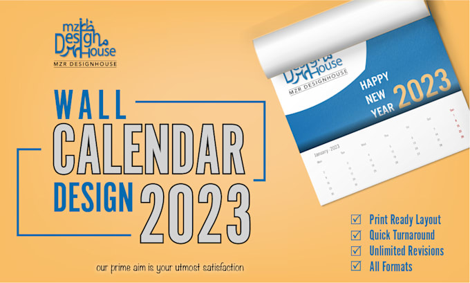 do custom planner, desk and wall calendar