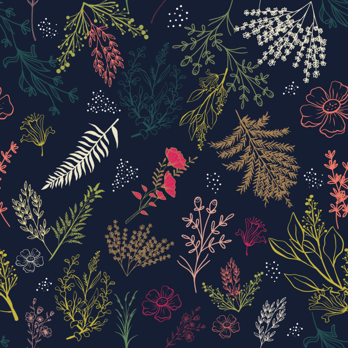 make creative repeat pattern for fabric wallpaper kids