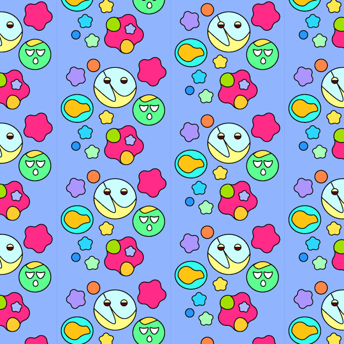 Design cute and colorful patterns for you by Crystalqueen101 Fiverr