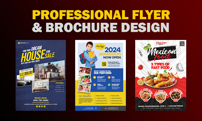 design professional flyer or poster