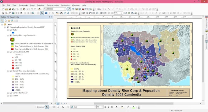 do gis and remote sensing analysis and projects on arcgis, erdas, qgis