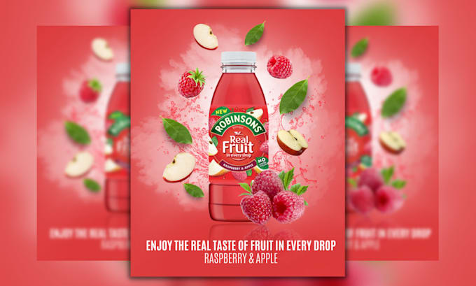 design a flyer poster for any kind of food or drink at canva
