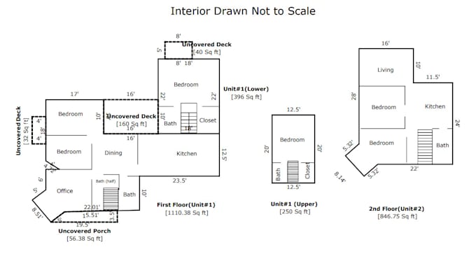 sketch floor plans using total by la mode for your appraisal