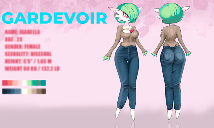 draw ref sheet for your pokémon original character