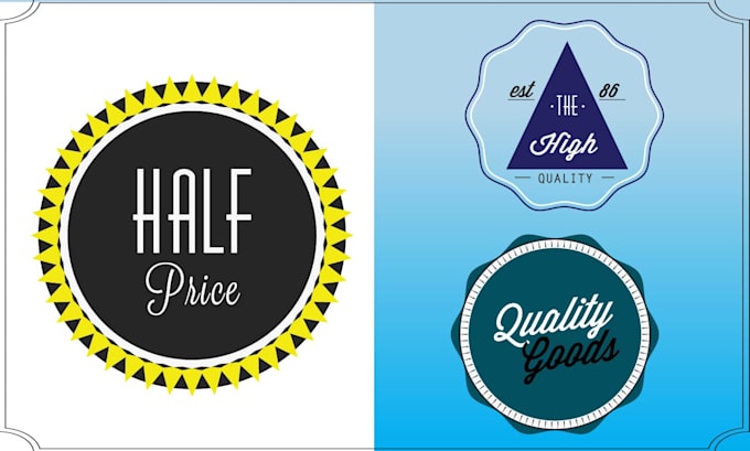 do badge, patch, round sticker, label, stamp ,round logo design