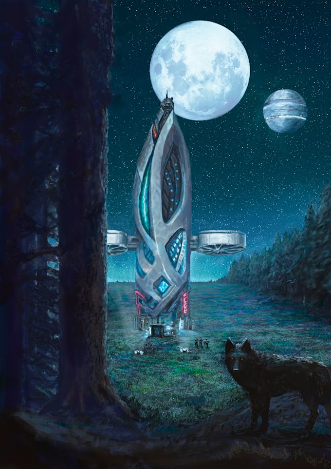 paint any illustrations for book cover, game, gift, concept art