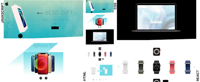 Create your website using html css javascript react by Abdullaah250 ...