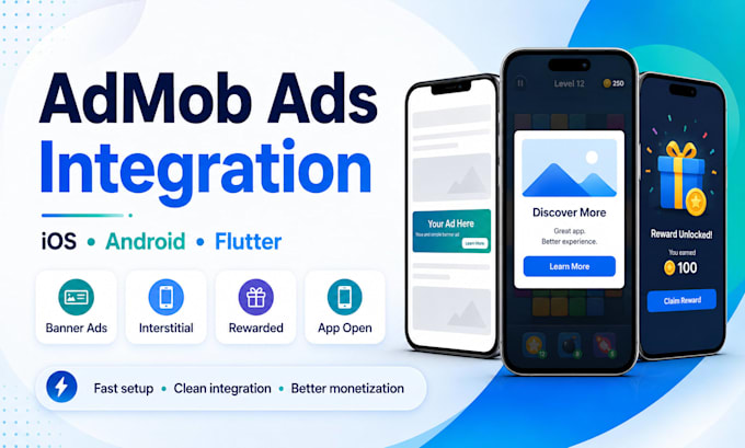 integrate admob ads in your ios or android app