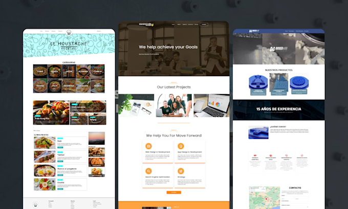 Design one page or landing page in html, css, responsive web by ...