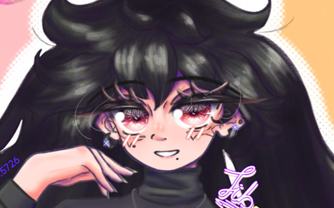 draw a head shot illustration in my style