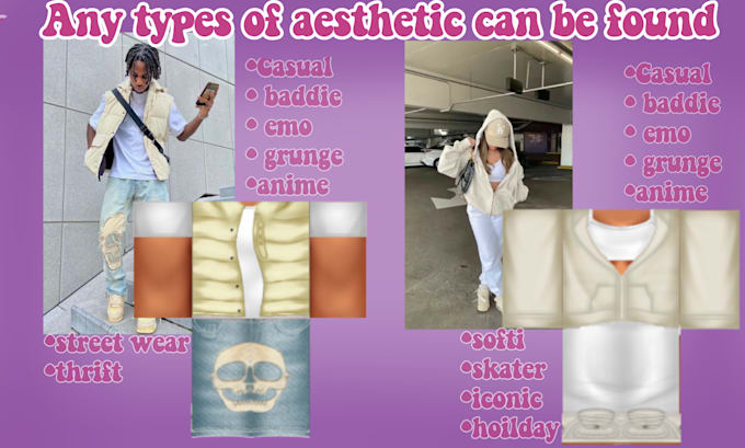 give you premade roblox clothes