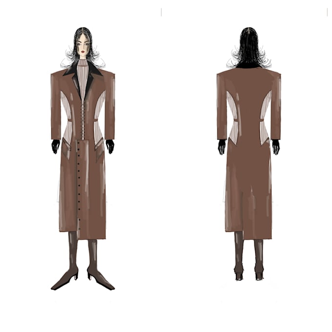 Create and turn your ideas into fashion designs and technical drawings