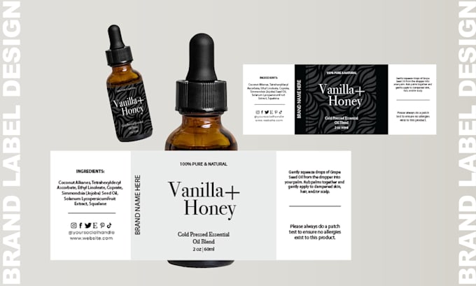 beauty skin care product label cosmetic product design