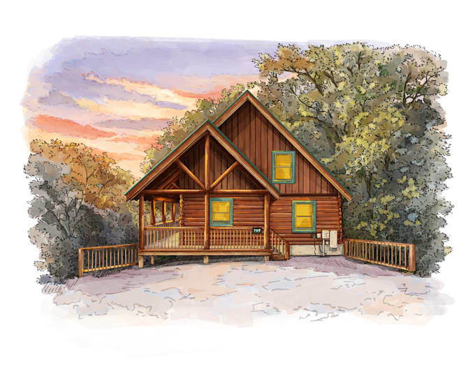 create hand drawn, fully colored floor plans for your airbnb listing