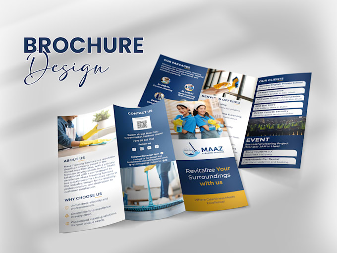 design professional corporate flyers and business brochures