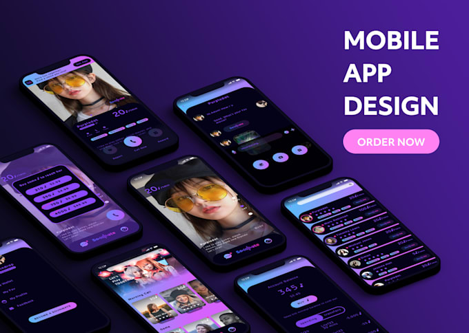 Create amazing mobile app ui ux design by Ailijian | Fiverr