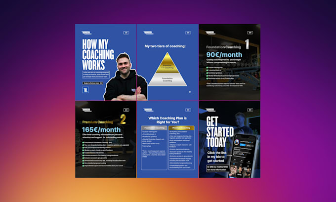 design linkedin and instagram carousel posts and ads