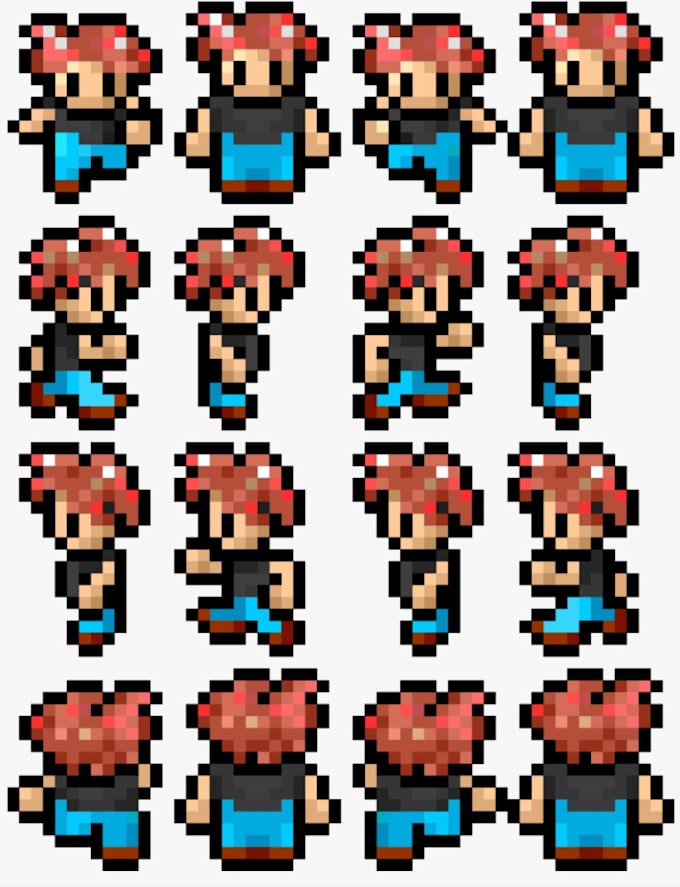Profesionally design character sprite sheet animation by Napalmtonight ...