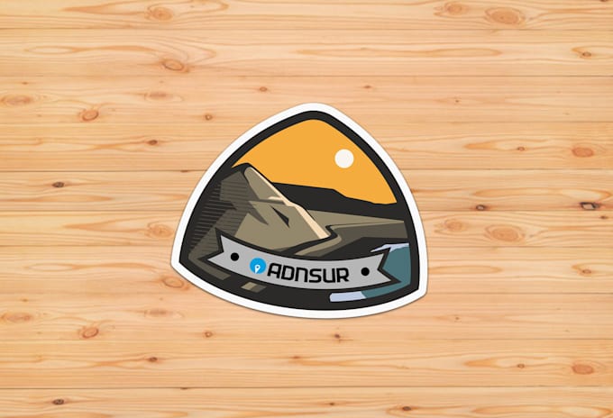 design sticker, badge, patch, label and logo