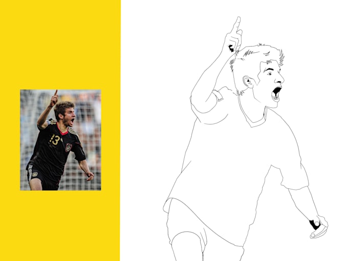 Draw black and white line art your photo in 24 hours by Zero79project ...