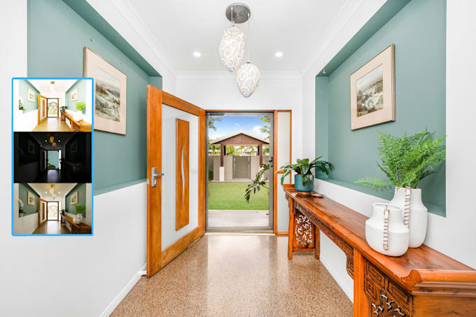 do hdr real estate photo editing