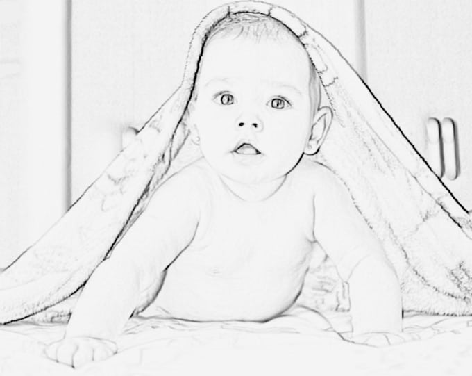 Convert your photos into a coloring book pages worksheets by Sobianaz25