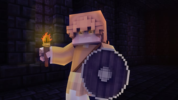 Minecraft rig wallpaper logo by Amerkabro | Fiverr