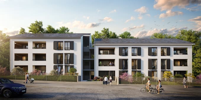 create photorealistic architectural 3d rendering