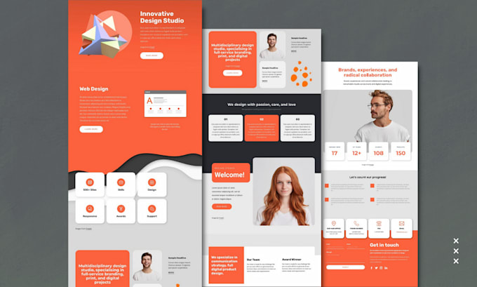 Do innovative ui ux for website design and landing page by ...