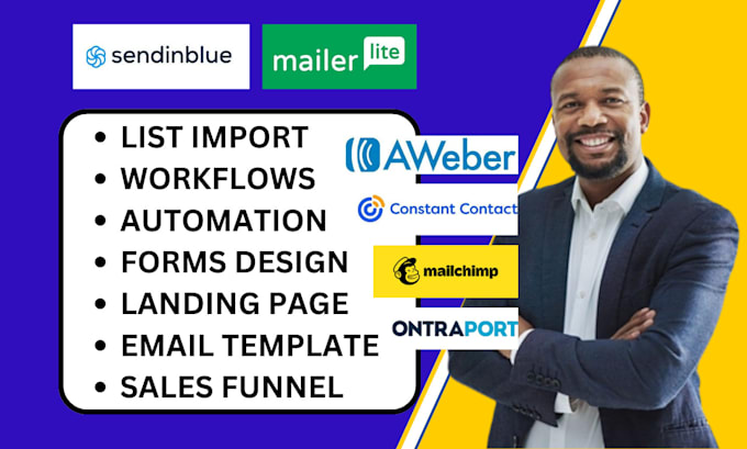 setup mailerlite aweber keap sendinblue constant contact brevo flodesk ontraport