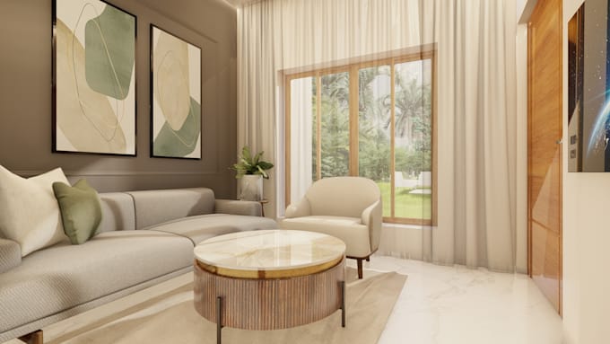 Do architectural interior design with realistic 3d rendering by ...