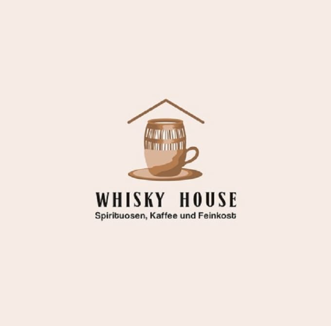 design genuine genius whiskey coffee logo