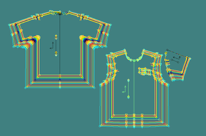 create digital sewing garments graded patterns