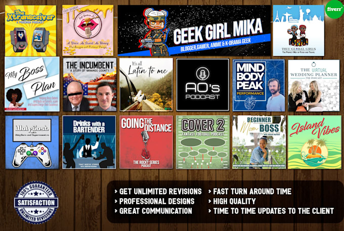 design stunning artwork for your podcast cover art