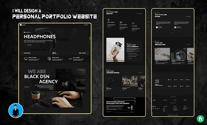 build a modern portfolio website using react and next js