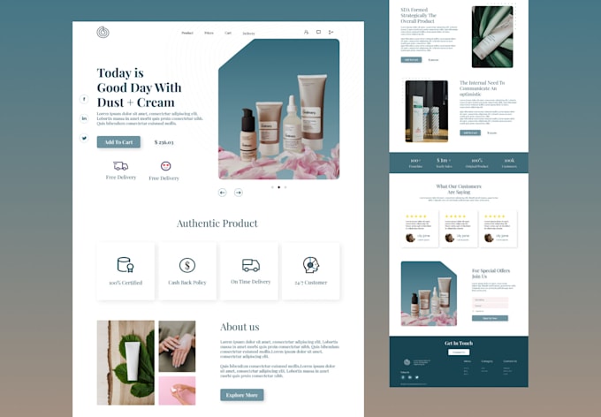 design creative UI UX web design