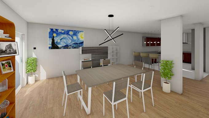 design and render 3d floor plans,interior and exterior
