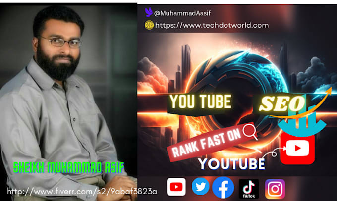 be your you tube growth manager and SEO specialist