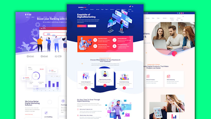 create digital marketing agency wordpress website