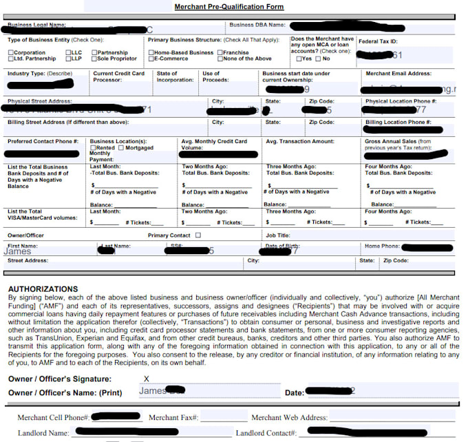 provide mca leads app with 3 statements