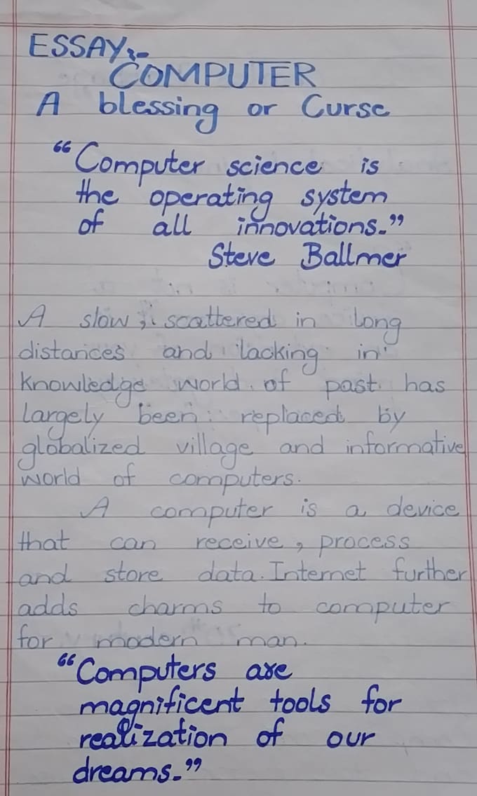 Write essay, articles and blog post creatively and precisely by