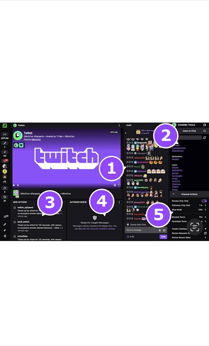be your professional twitch moderator and chat manager
