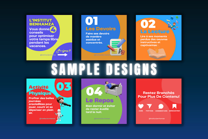 Design social media posts and canva templates by Yacine studio Fiverr