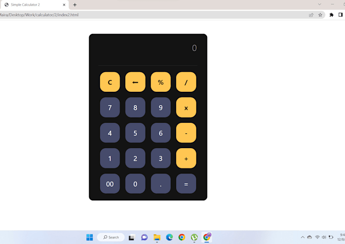 Develop a web calculator using html css js by Imairarehman_14 | Fiverr